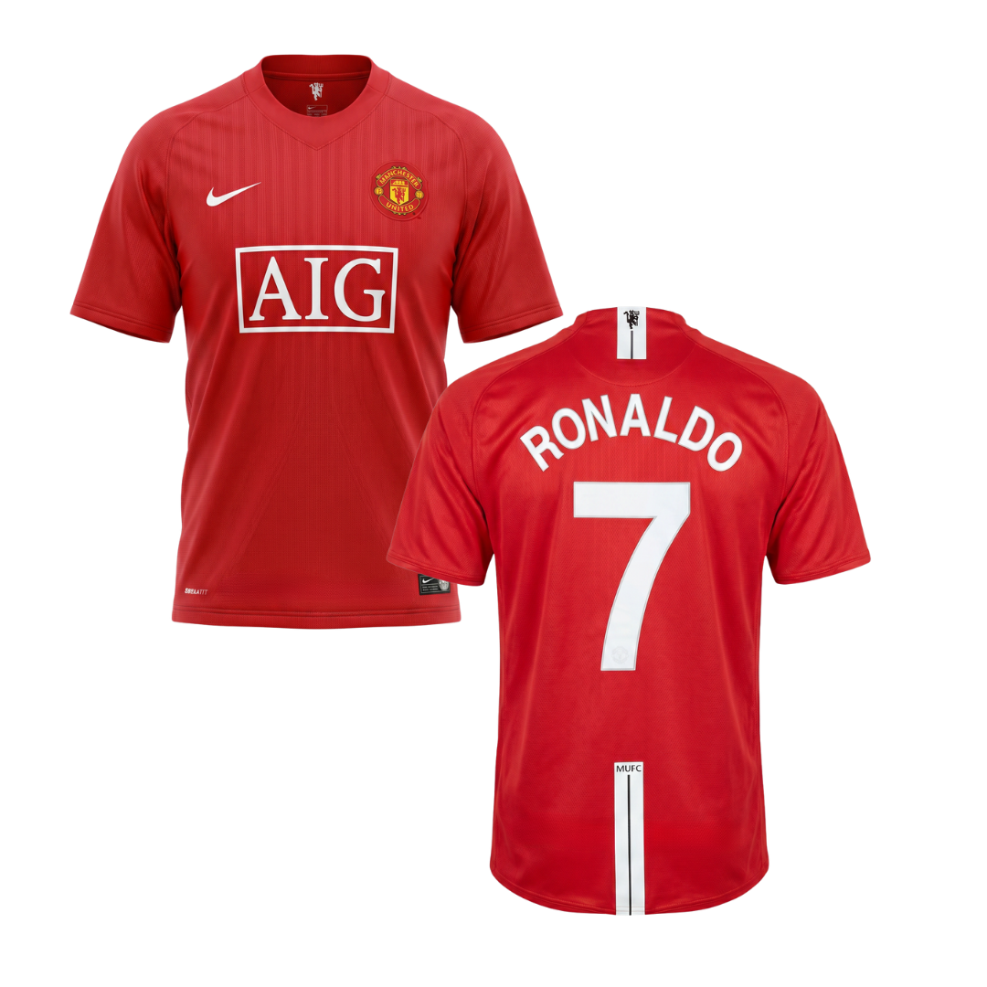 MAILLOT RÉTRO MANCHESTER UNITED 2007/19 PERSONNALISATION RONALDO