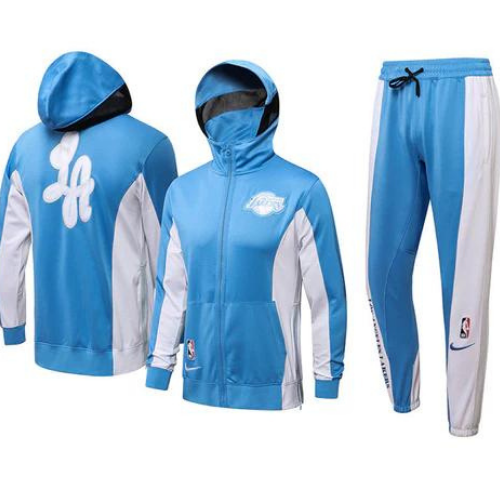KIT VESTE ZIPPÉE À CAPUCHE + SURVÊTEMENT LOS ANGELES LAKERS 2021/22