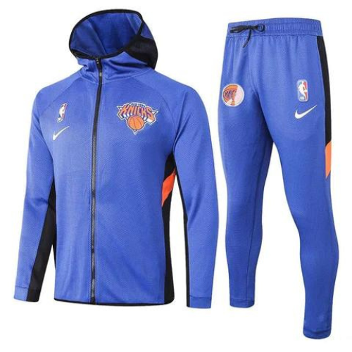KIT VESTE ZIPPÉE À CAPUCHE + SURVÊTEMENT VIOLET NBA NEW YORK KNICKS 2021/22