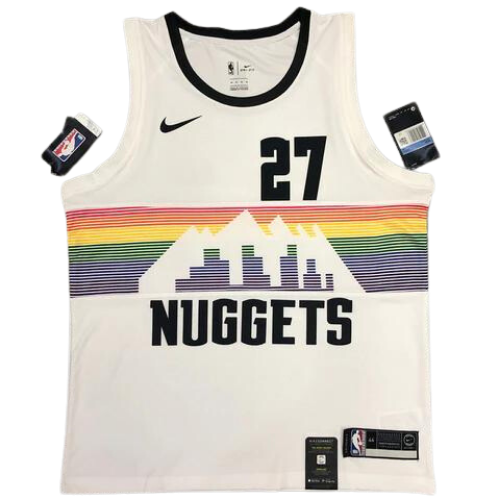 DÉBARDEUR NBA BLANC ÉDITION SPÉCIALE DENVER NUGGETS 2021/22