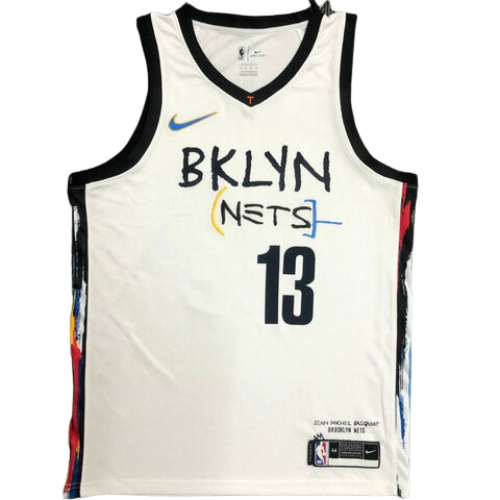 DÉBARDEUR NBA BLANC "BKLYN" BROOKLYN NETS 2021/22