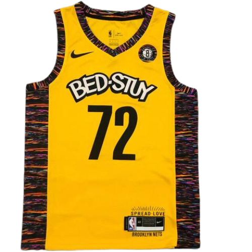 DÉBARDEUR NBA JAUNE "BED-STUY" BROOKLYN NETS 2021/22