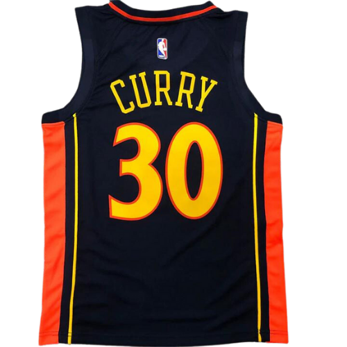 DÉBARDEUR NBA NOIR-ORANGE WARRIORS 2021/22