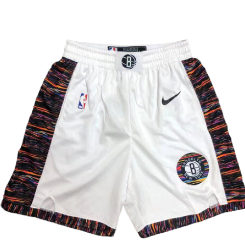 SHORT NBA BLANC-ROUGE BROOKLYN NETS 2021/22