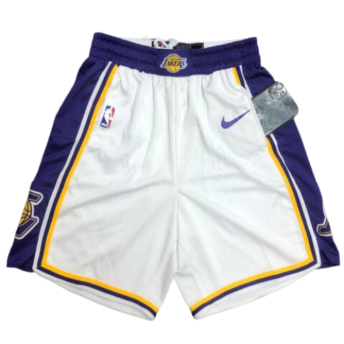 SHORT NBA BLANC-VIOLET LAKERS 2021/22