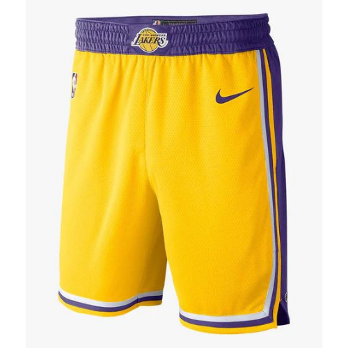 SHORT NBA JAUNE-VIOLET LAKERS ICON ÉDITION 2020/21