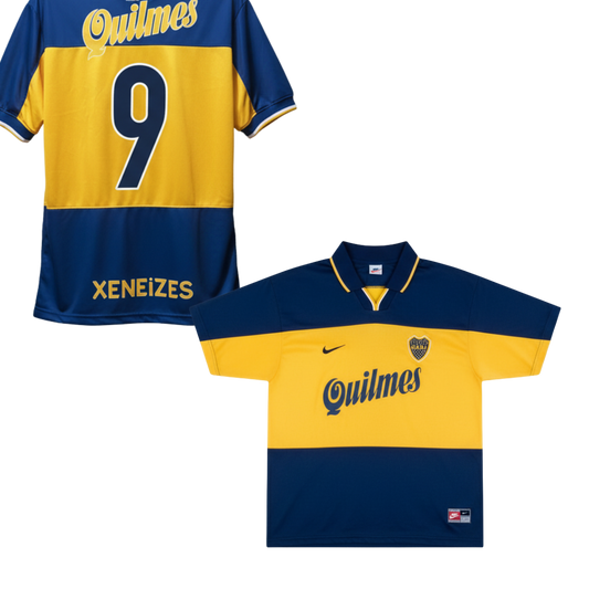 MAILLOT RÉTRO BOCA JUNIORS DOMICILE 1998-1999 + BATISTUTA 9