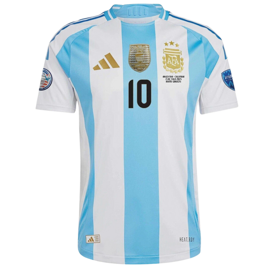 MAILLOT ARGENTINE DOMICILE COPA AMERICA CHAMPIONS 2024/25 (NOM ET NUMÉRO DU JOUEUR NON INCLUS)