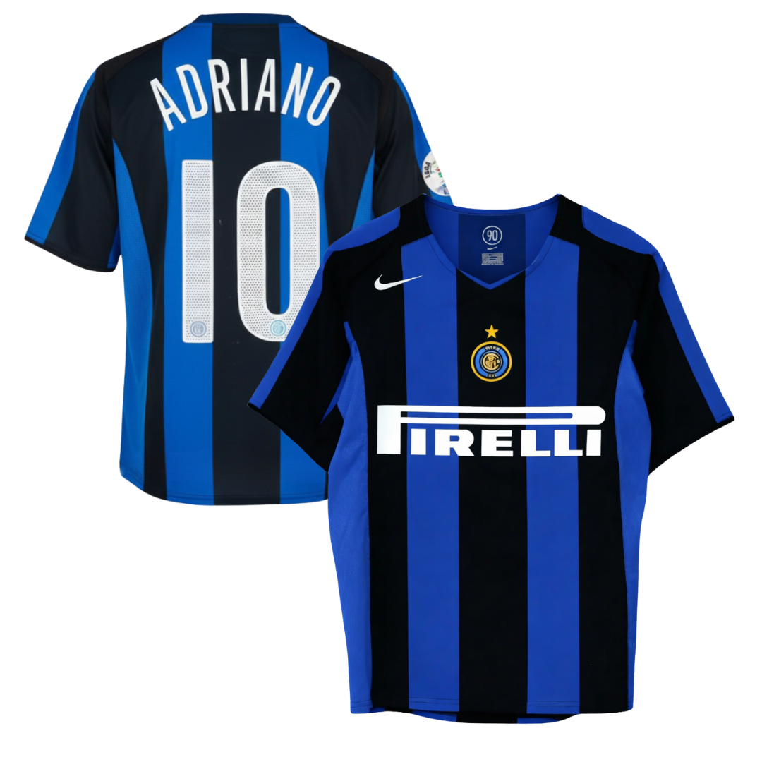 MAILLOT INTER RÉTRO DOMICILE 2004/2005 + ADRIANO 10