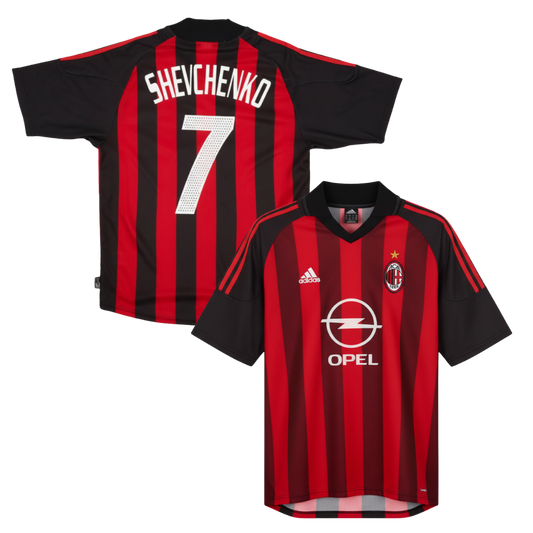 MAILLOT RÉTRO AC MILAN DOMICILE 2002-2003 + SHEVCHENKO 7