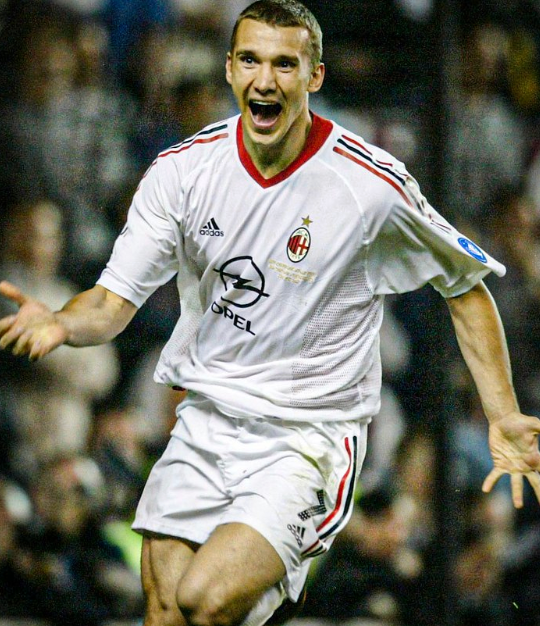 MAILLOT RÉTRO AC MILAN EXTÉRIEUR 2002-2003 + SHEVCHENKO 7