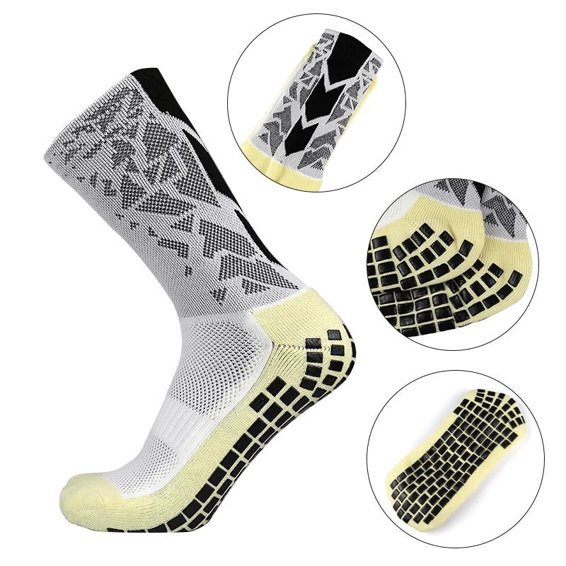 SOCKS GRIP® PROFESSIONNELLES WHITE/ BLACK