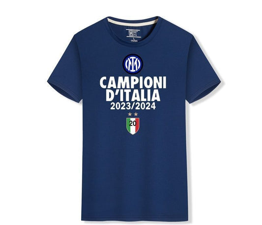 MAILLOT BLEU INTER COMMÉMORATIF CHAMPIONS D'ITALIE 2023/24