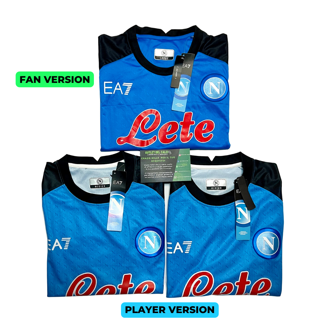 MAILLOT NAPOLI DOMICILE 2022/23 AVEC PATCH SCUDETTO, PATCH SERIE A ET PATCH UPBIT